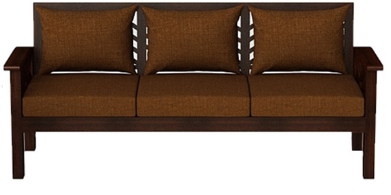 Hamilton Teak Wood Sofa Set (3+1+1) in Mahogany